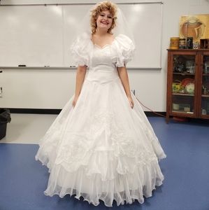 Genuine Vintage 80's Wedding Dress